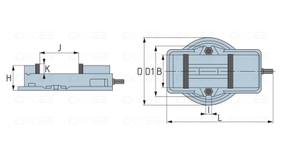 QM16200 Тиски станочные поворотные жестко фиксирующие