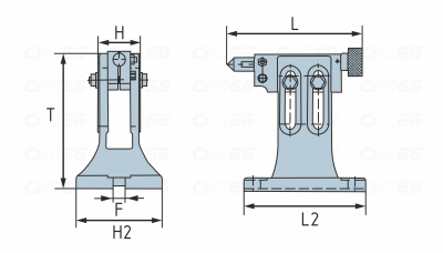TS1 Задняя бабка регулируемая, высота центра 95-130 мм (3,74"-5,12")