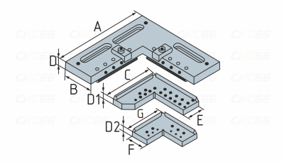 EDM-3A-210013 Набор для крепления заготовки, A-ONE