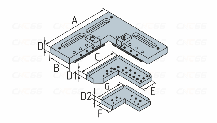 EDM-3A-210013 Набор для крепления заготовки, A-ONE