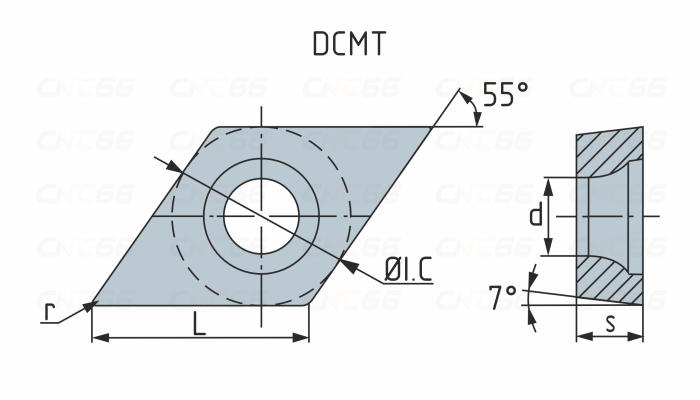 DCMT11T308-SM3-WRPD10 Пластина токарная