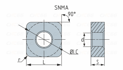 SNMA190616-YBD152 Пластина токарная