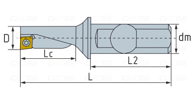 SF-10R-2.5D-C20 Сверло со сменными пластинами