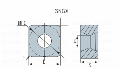 SNGX1206AZER-EMF-KP1230 Пластина фрезерная