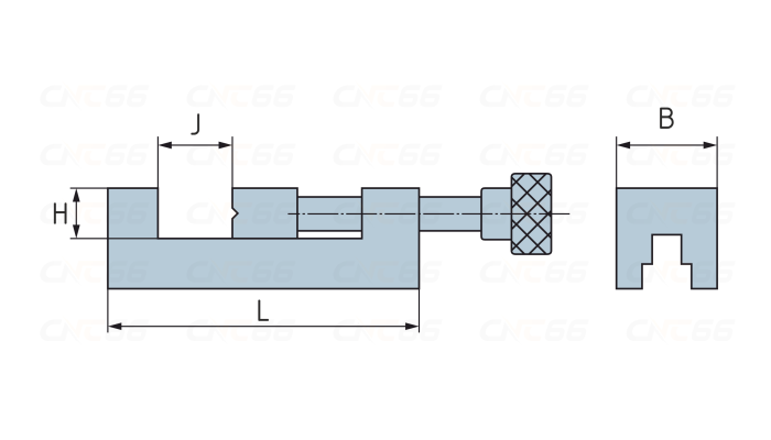 Тиски станочные прецизионные QGG50 50x65