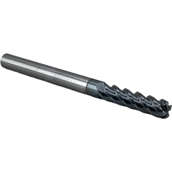 Фреза радиусная твердосплавная 4 зуба, HRC 66, 10х25х10х100L,R1