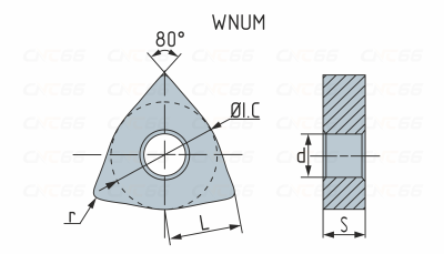 WNUM120612-B35 Пластина токарная