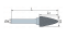 Борфреза параболическая с точечным торцом G 10х20 M06 двойная насечка