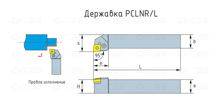 PCLNL4040S2509 Резец токарный (державка) по металлу