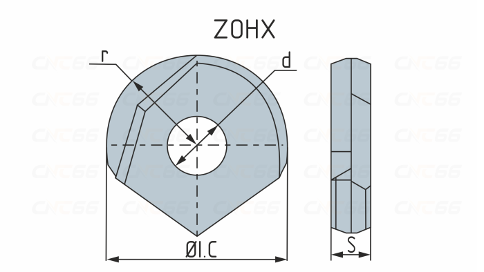 ZOHX1203-GM-YBG252 Пластина фрезерная