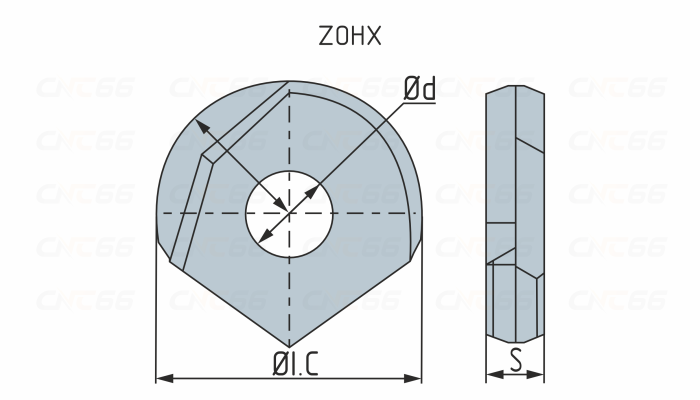 ZOHX1203-GM-YBG252 Пластина фрезерная