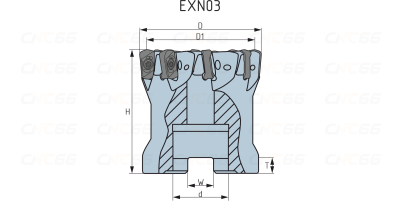 EXN03R-16-160-C16-2T Фреза концевая со сменными твердосплавными пластинами