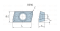 R390-11T308-ZPM-ZP153 Пластина фрезерная MZG