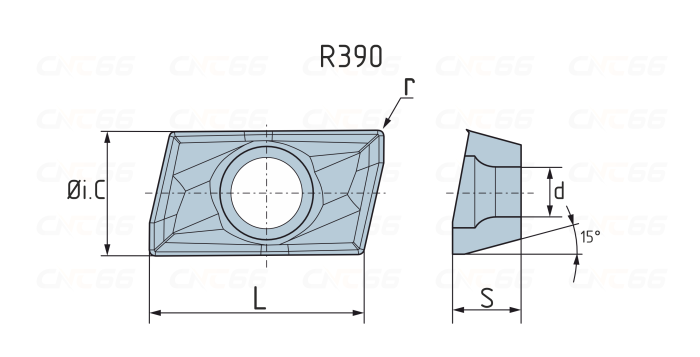 R390-11T308-ZPM-ZP153 Пластина фрезерная MZG