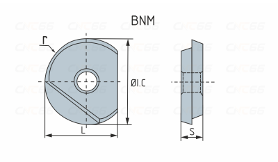 BNM100-S-ZP163 Пластина фрезерная