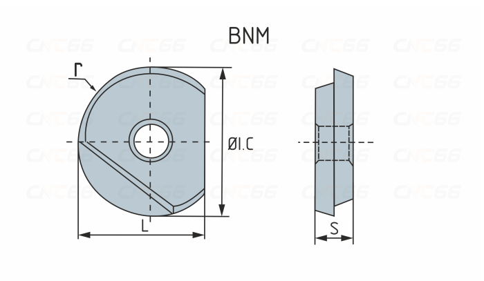 BNM100-S-ZP163 Пластина фрезерная