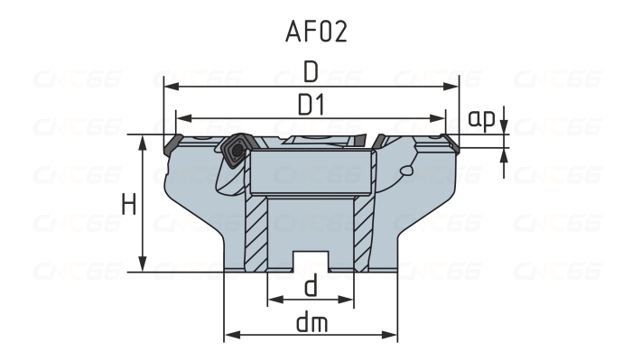 AF02.12A27.080.04 Фреза торцевая насадная