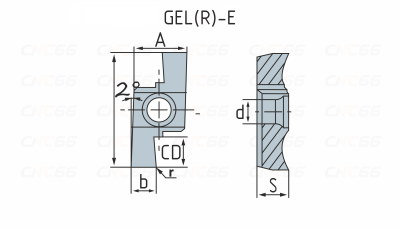 GEL150-E Пластина токарная