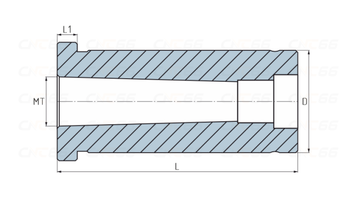 Переходная втулка D32-MT1 цилиндр - конус Морзе