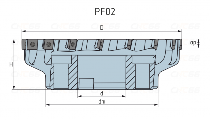 PF02.12A27.080.06 Фреза торцевая насадная