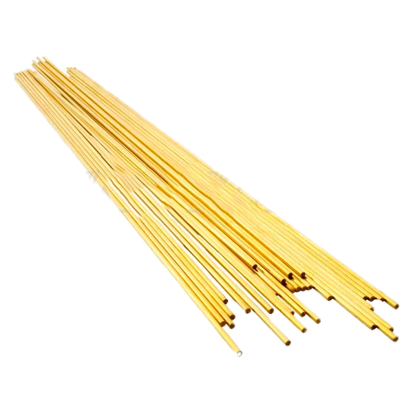 EDM-BRTB-1.6-400-S Латунный трубчатый одноканальный электрод, диаметр 1,6 мм, длина 400 мм