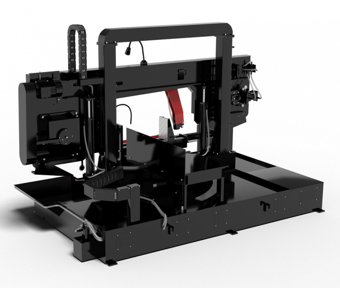 Полуавтоматический ленточнопильный станок LSZ5550A с поворотной рамой