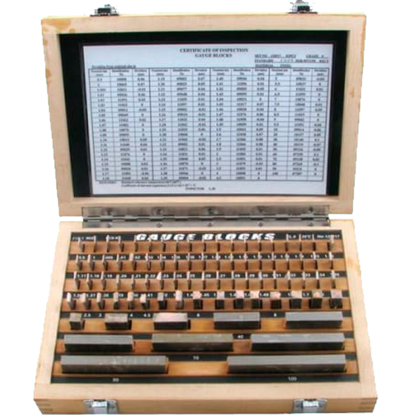 Набор концевых мер длины, 0,5-100 мм, 83 шт. в наборе, класс точности 1 (DIN861)