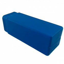 Упаковка для свёрл, концевых фрез и резцов, 65 мм, длина 80 - 120 мм, синяя